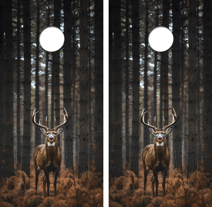 Monster Whitetail Beer Buck Cornhole Design