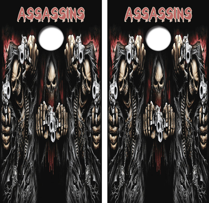 Reaper Assassins Cornhole Design