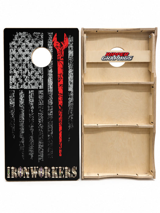 Ironworkers Cornhole Design