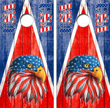 American Flag USA Eagle Cornhole Design