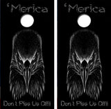 Merica Bald Eagle Cornhole Design