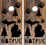 Michigan Native Cornhole Design