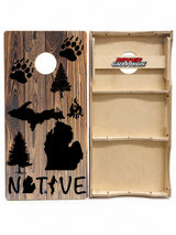 Michigan Native Cornhole Design