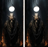Evil Werewolf Cornhole Design