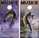 Muskie Goals & Dreams Cornhole Design