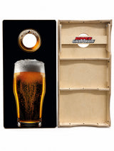 Refreshing Glass of Beer Cornhole Design