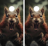 Angry Squirrel Cornhole Design