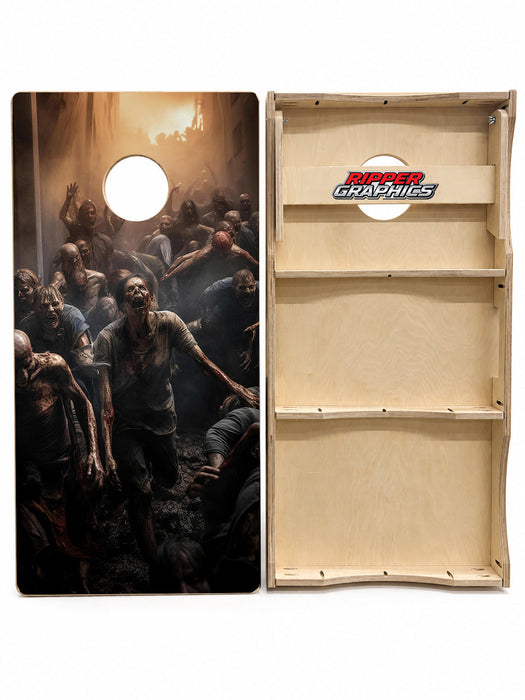Wall of Zombies Cornhole Design