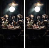 Dogs Playing Poker Cornhole Design