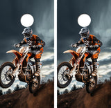 Motorcross Dirt Bike Cornhole Design
