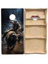 Bull Rider Cornhole Design