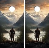 Alaskan Mountain Man Cornhole Design