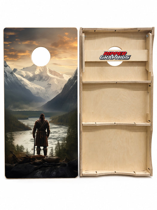 Alaskan Mountain Man Cornhole Design