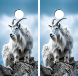 Mountain Goat on Mountain Cornhole Design