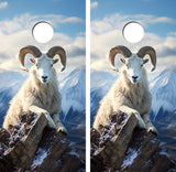 Doll Sheep on Rocks Cornhole Design