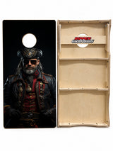 Futuristic Pirate Cornhole Design