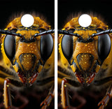 Angry Hornet Cornhole Design