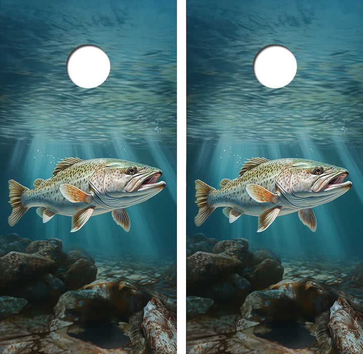 Speckled Trout Cornhole Design