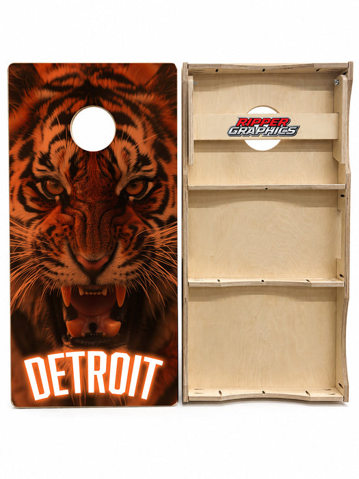Detroit Tigers Cornhole Design
