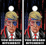 Trump You Missed Cornhole Design