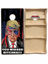 Trump You Missed Cornhole Design