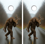 Sasquatch Big Foot Deer Cornhole Design