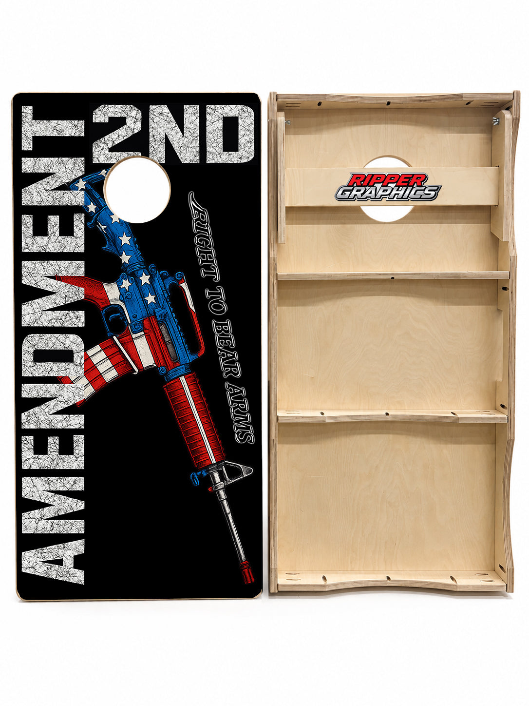 Second Amendment Cornhole Design
