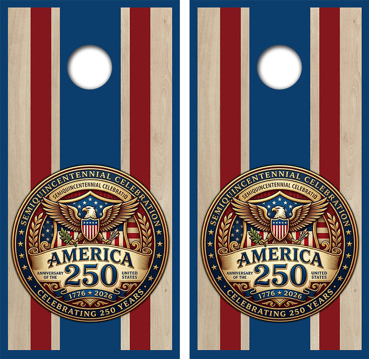 Americas 250 Anniversary Cornhole Design