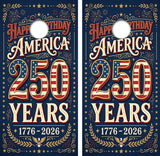 Americas 250 Anniversary Cornhole Design