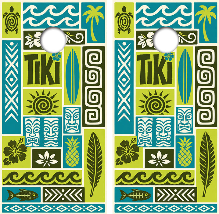 Teki Hut Cornhole Design