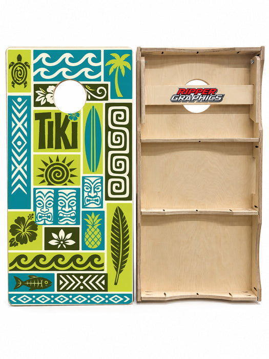 Teki Hut Cornhole Design