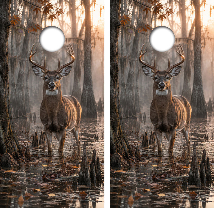 Deer Buck Hunting Cornhole Design