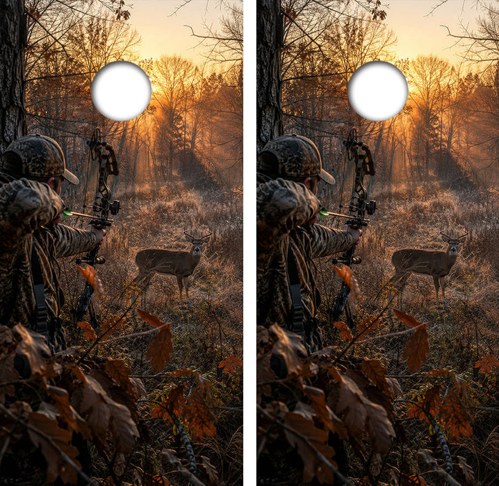 Deer Hunting Cornhole Design