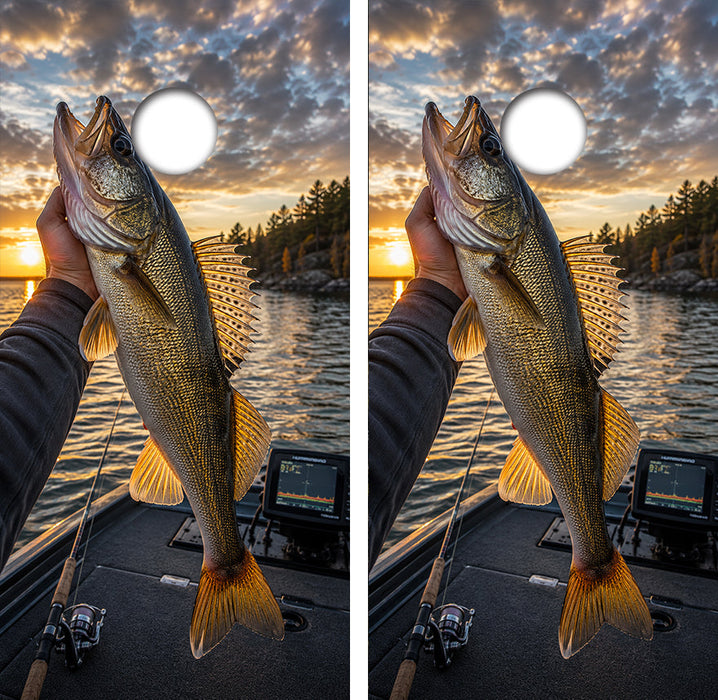 Walleye Fishing Cornhole Design