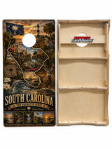 South Carolina The Palmetto State Cornhole Design