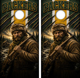 Green Bay Packers Football Cornhole Design