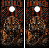 Cincinnati Bengals Football Cornhole Design