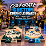 Corporate Custom Cornhole Boards – Business Logo Board Set