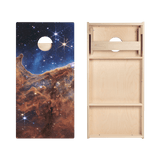Cosmic Cliffs Star Cornhole Boards