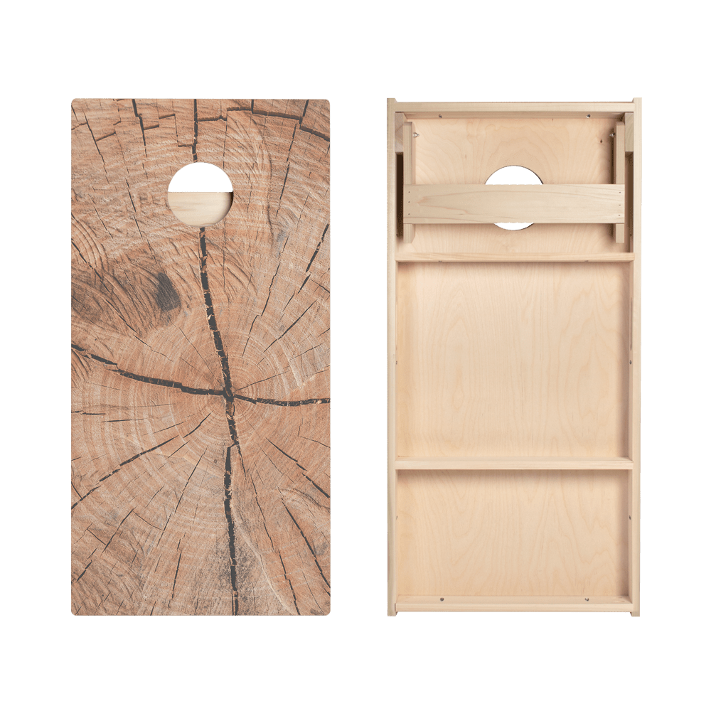 Cracked Wood Star Cornhole Boards