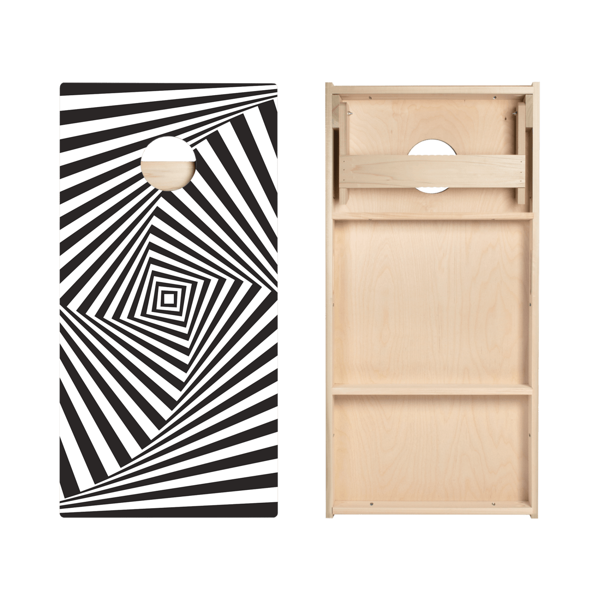 Cube Optical Illusion Star Cornhole Boards