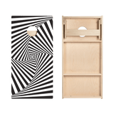 Cube Optical Illusion Star Cornhole Boards