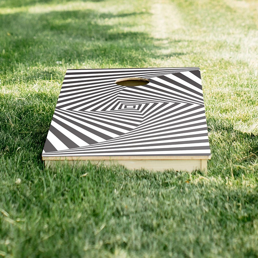 Cube Optical Illusion Star Cornhole Boards