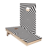 Cube Optical Illusion Star Cornhole Boards