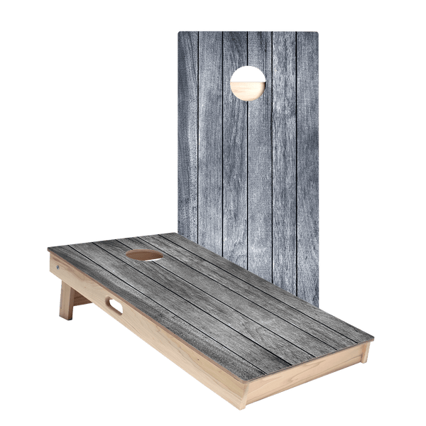 Dark Large Panel Wood Star Cornhole Boards