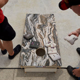 Dark Marble Star Cornhole Boards