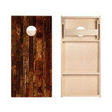 Dark Wood Star Cornhole Boards