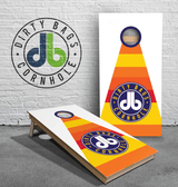 boards Dirty Bags Cornhole Boards - db Orange Red Yellow Arrow