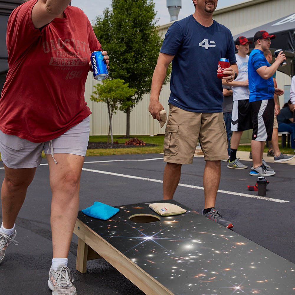 Deep Field Star Cornhole Boards