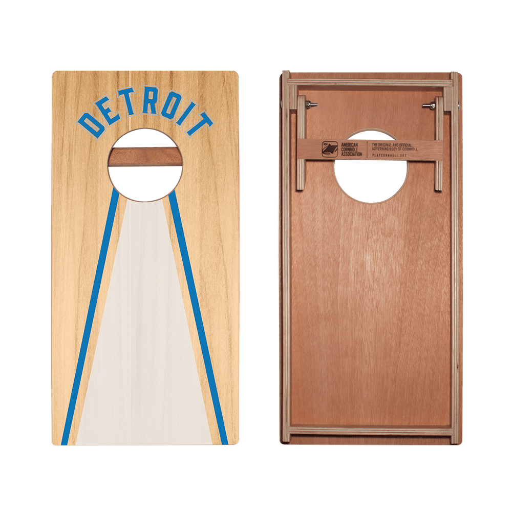 Detroit Football Gameday Backyard 1x2 ft Cornhole Board Set